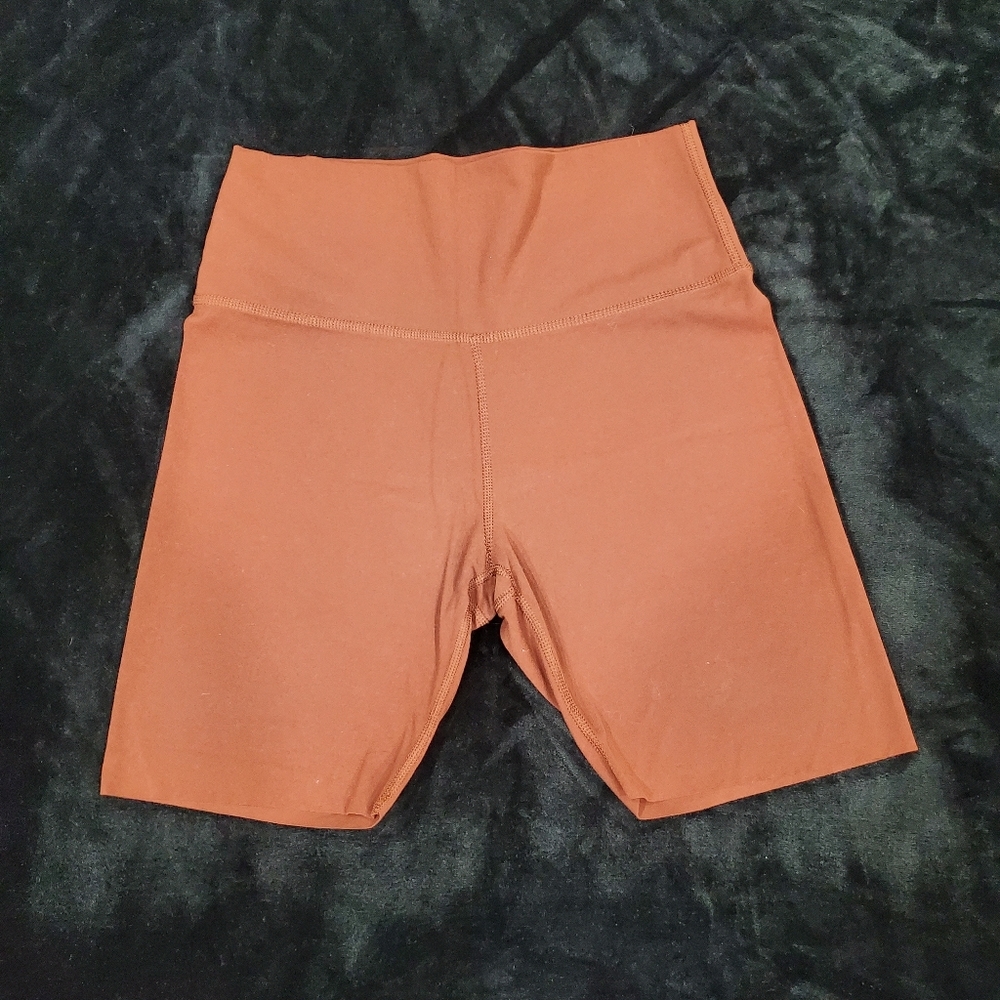 Nike Yoga Women's High-Waisted Brown Shorts